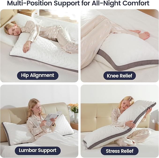 Memory Foam Body Pillow - Full - 20 x 54 in