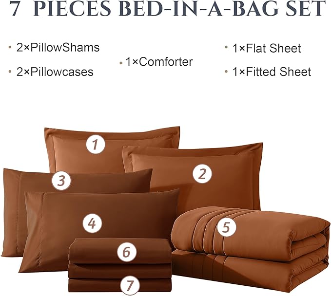 Comforter Set - King - 7 Piece