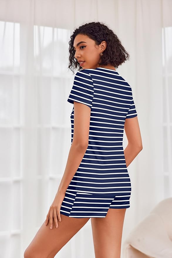 Women's Pajama Set - Short Sleeve - 2 Piece