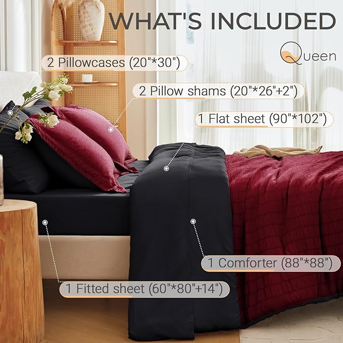 Comforter Set - Queen - 7 Piece