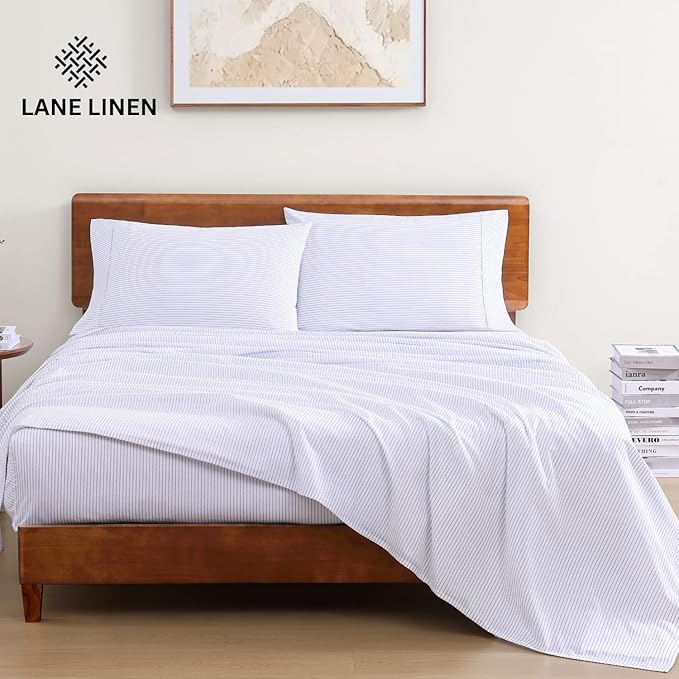 Linen Bed Sheet Set - California King - 4 Piece