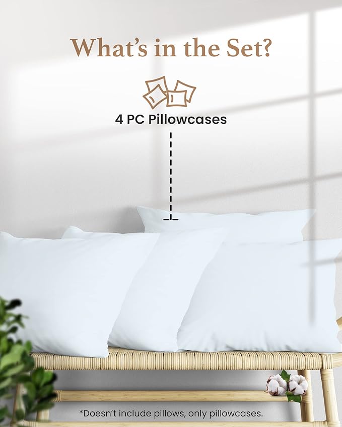Pillowcase Set - King - 4 Piece