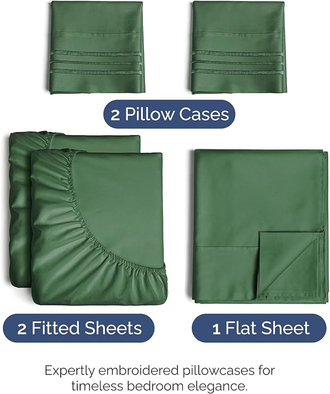 Cooling Bed Sheet Set - Split King - 5 Piece