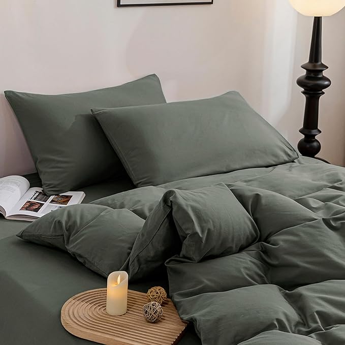 Linen Duvet Cover Set - Twin - 2 Piece