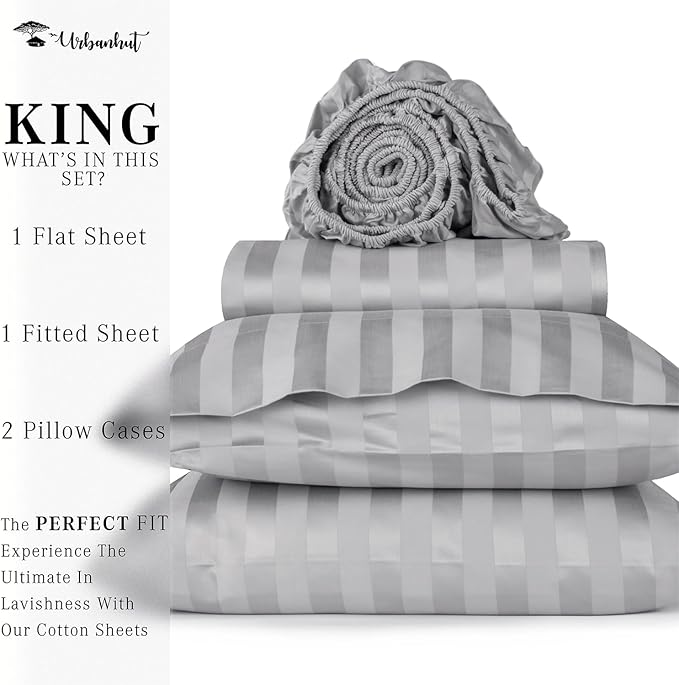 Bed Sheet Set - King - 16 in Deep Pocket - 4 Piece