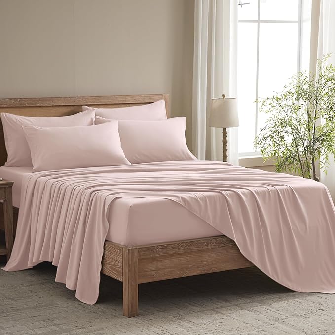Cooling Bed Sheet Set - King - 16 in Deep Pocket - 6 Piece