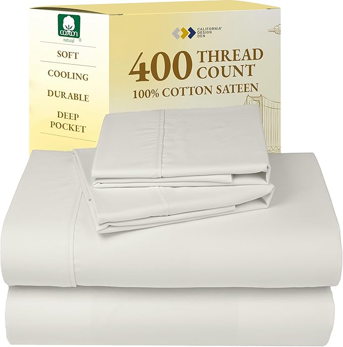 100% Cotton Bed Sheet Set - Full - 4 Piece