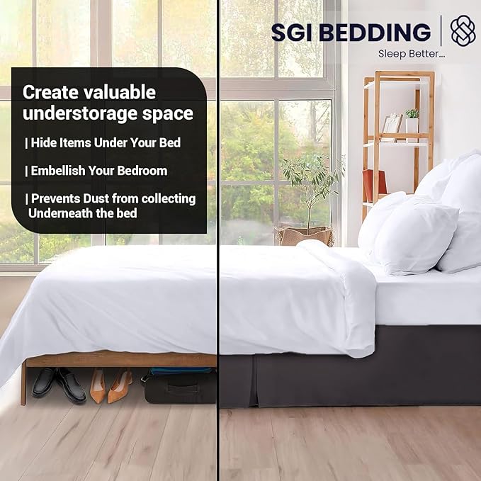 Microfiber Bed Skirt - Full - 15 in Drop