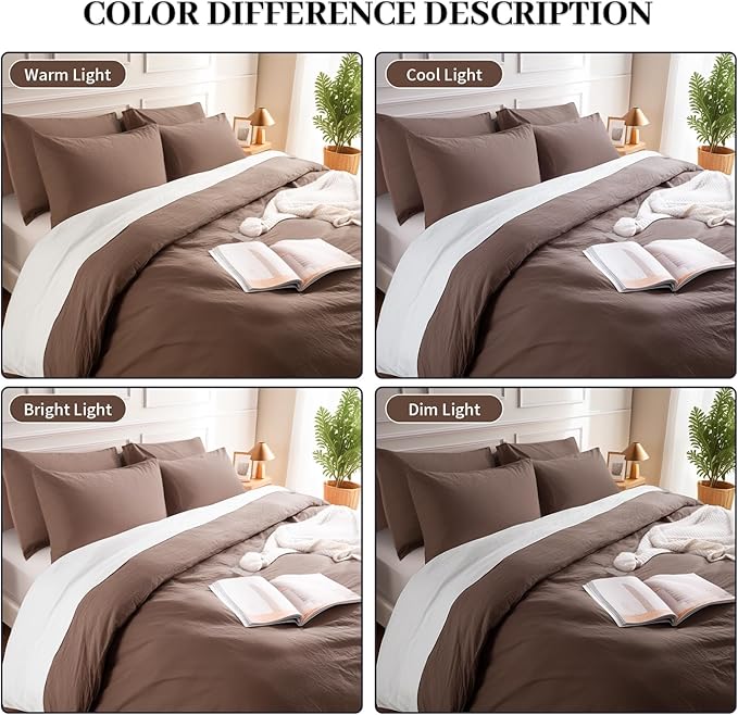 Linen Duvet Cover Set - King - 3 Piece