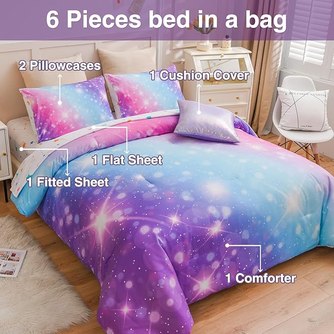 Comforter Set - Full - 6 Piece