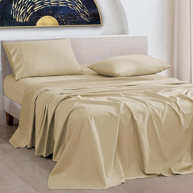 Bed Sheet Set - King - 16 in Deep Pocket - 4 Piece