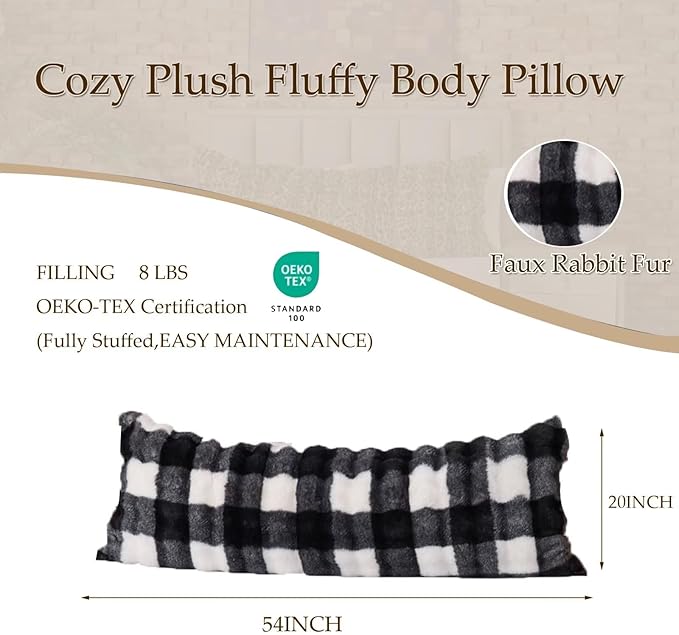 Memory Foam Orthopedic Body Pillow - Full - 20 x 54 in