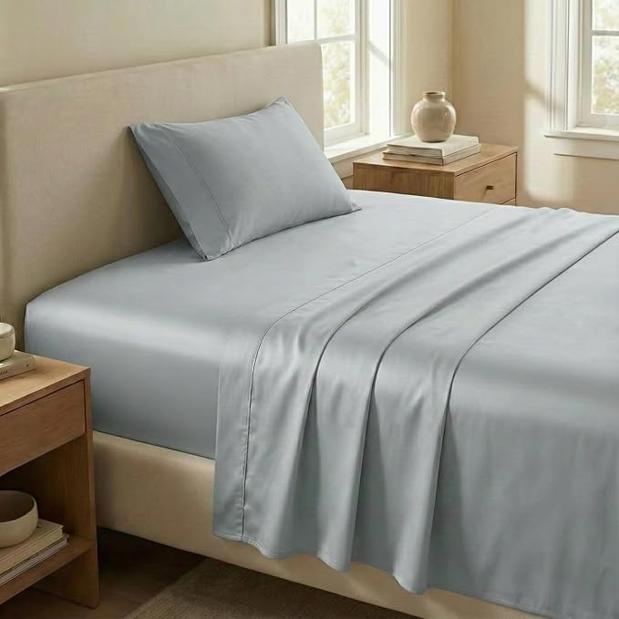 100% Cotton Bed Sheet Set - Twin - 3 Piece
