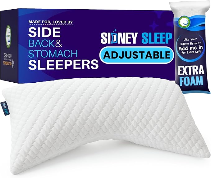 Memory Foam Bed Pillow - King