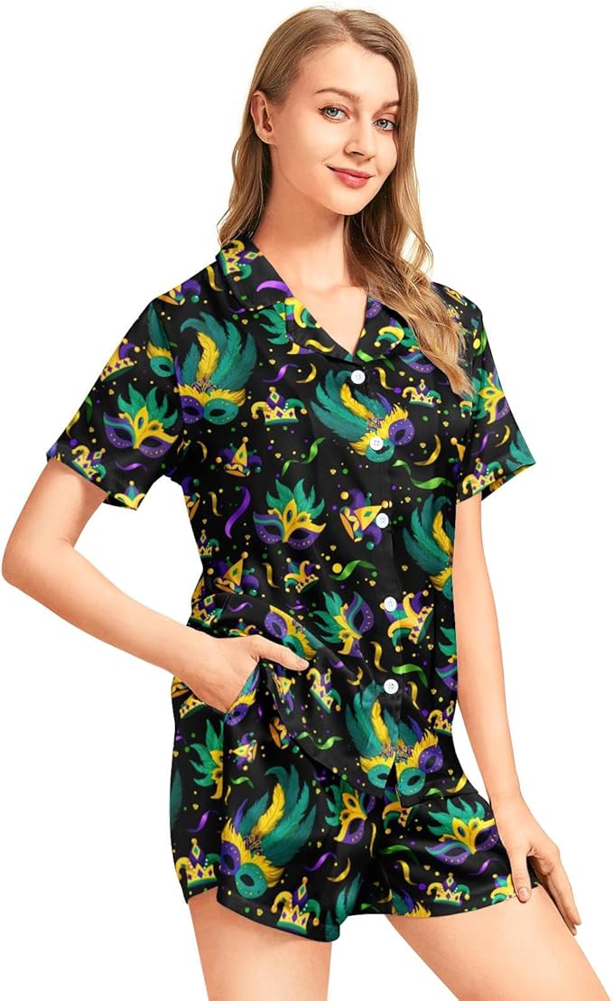 Women's Pajama Set - Short Sleeve - 2 Piece