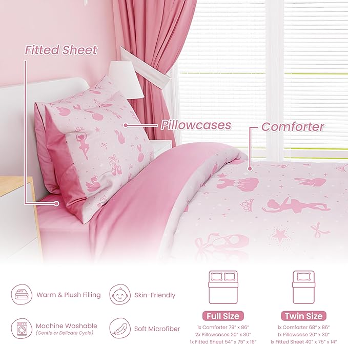 Microfiber Comforter Set - Full - 98 x 86 in - 4 Piece