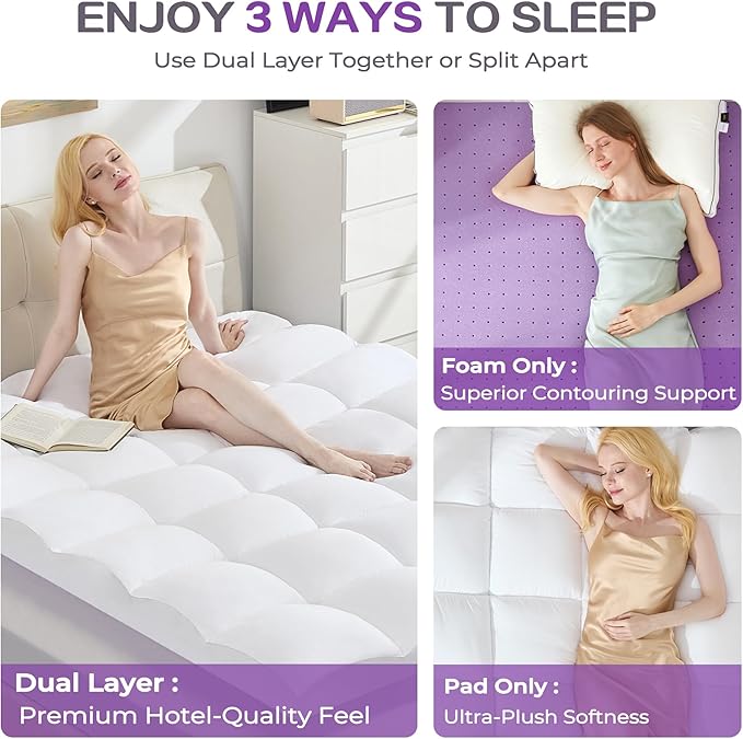 Memory Foam Mattress Topper - Twin XL