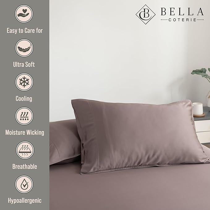 Bamboo Cooling Pillowcase Set - Queen - 2 Piece