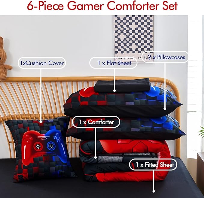 Comforter Set - Full - 6 Piece