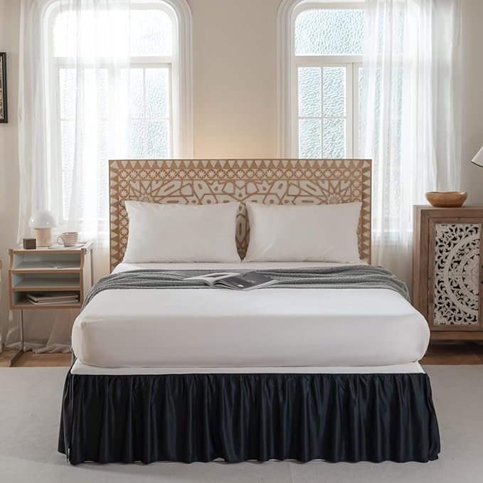 Bamboo Bed Skirt - King - 14 in Drop