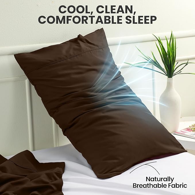 Microfiber Pillowcase Set - Queen - 20 x 30 in - 2 Pack