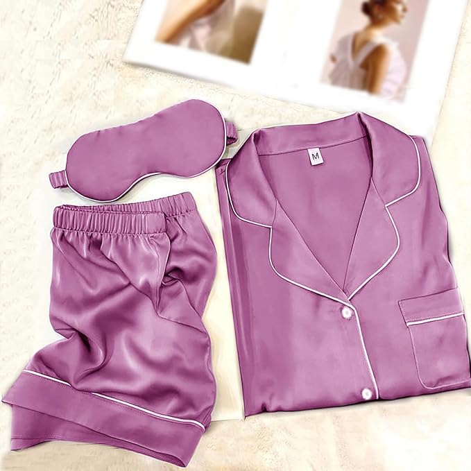 Satin Pajama Set - 2 Piece
