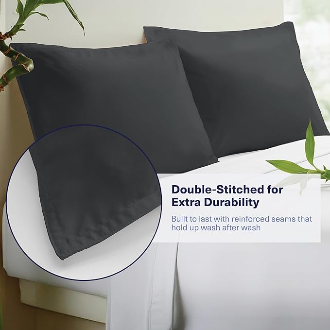 Bamboo Cooling Pillowcase Set - King - 2 Piece