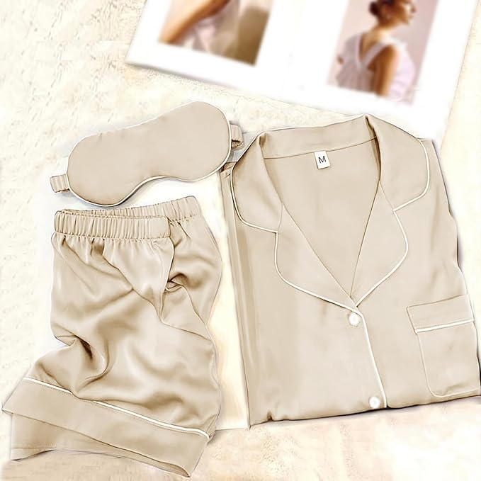 Satin Pajama Set - 2 Piece