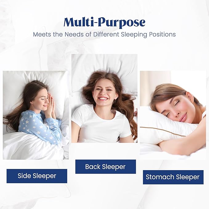 100% Cotton Bed Pillow - Queen - 2 Piece