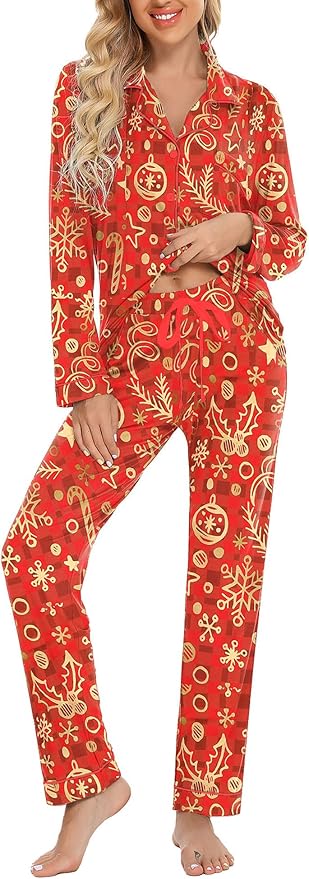 Women's Pants Pajama Set - Long Sleeve - 2 Piece