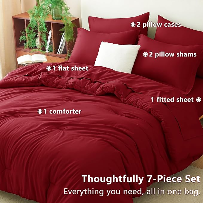 Down Alternative Comforter Set - Full - 7 Piece