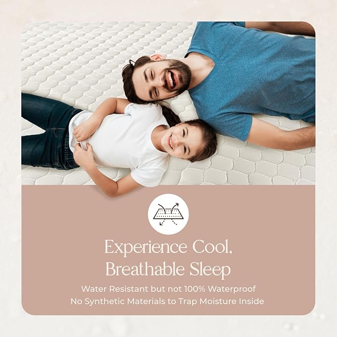 100% Cotton Cooling Mattress Protector - Twin XL