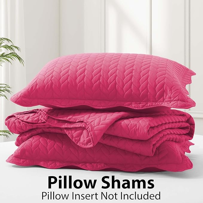 Microfiber Quilt Set - California King - 3 Piece