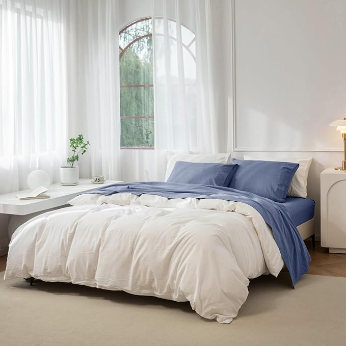Linen Bed Sheet Set - Full - 4 Piece