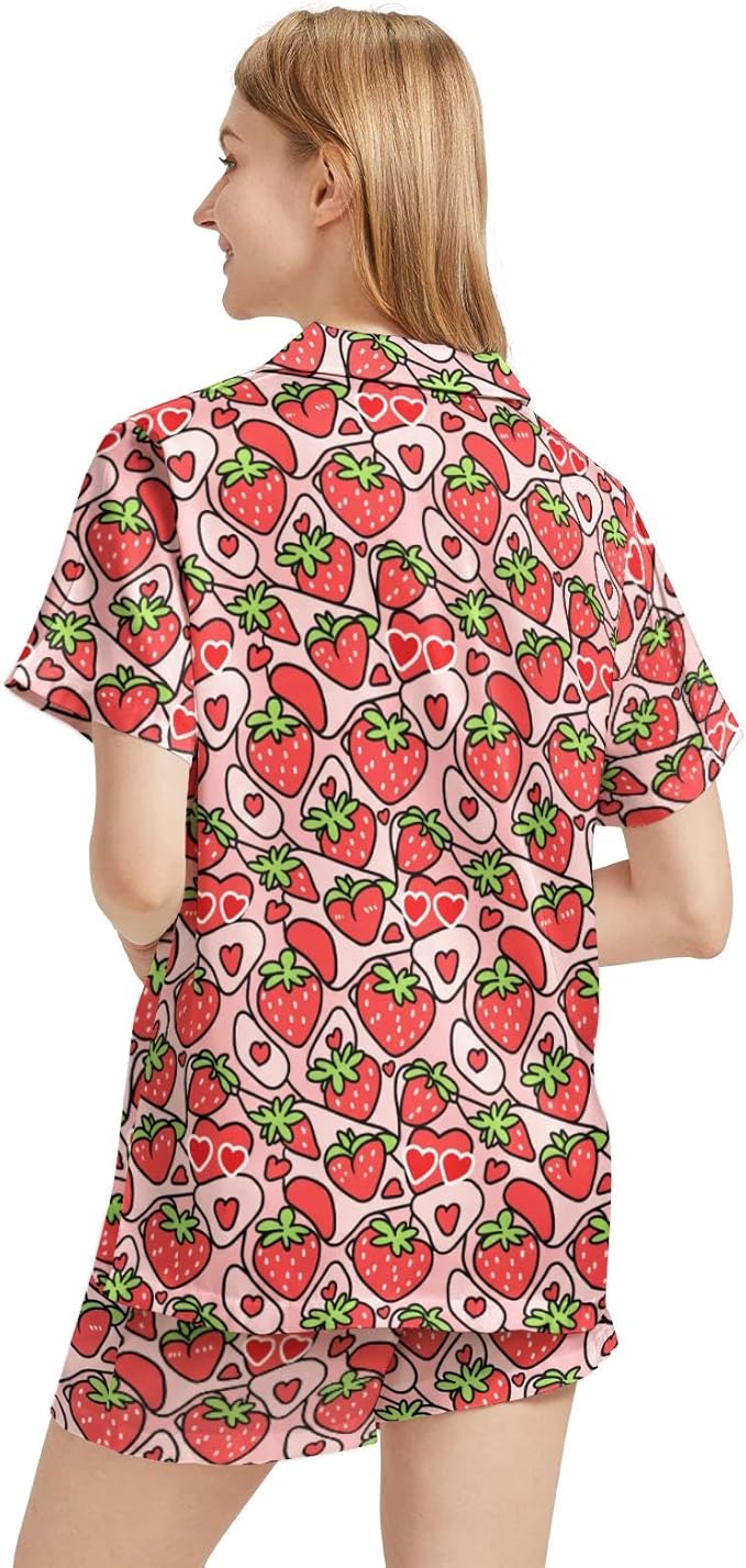 Women's Pajama Set - Short Sleeve - 2 Piece