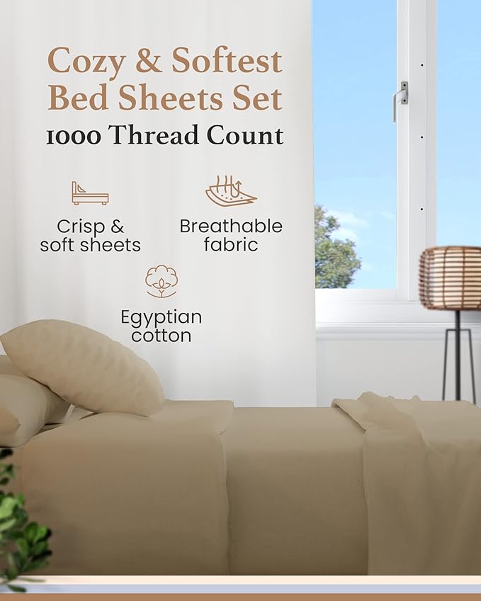 Bed Sheet Set - King - 4 Piece