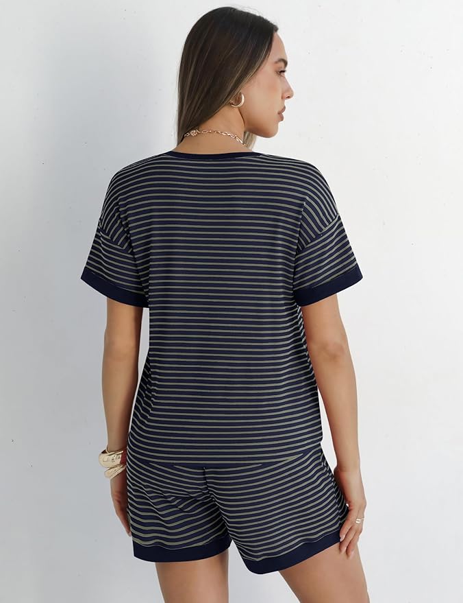 Shorts Pajama Set - Short Sleeve - 2 Piece