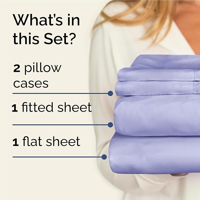 Cooling Bed Sheet Set - Twin XL - 16 in Deep Pocket - 4 Piece