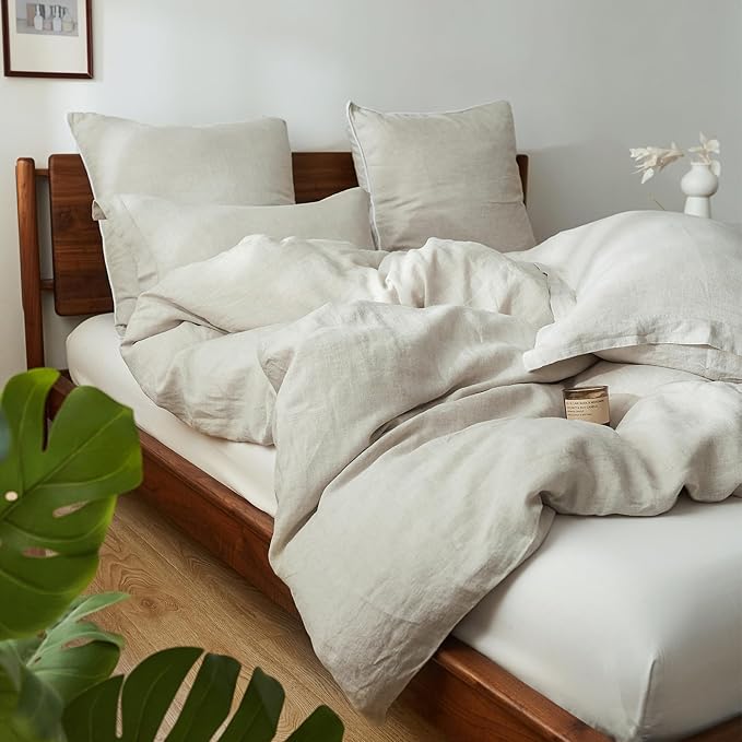 Linen Duvet Cover Set - Twin