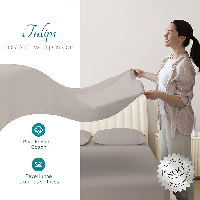 Linen Cooling Bed Sheet Set - California King - 16 in Deep Pocket - 4 Piece