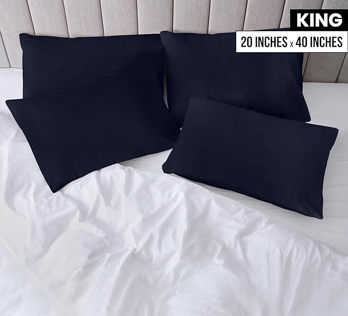 Microfiber Pillowcase - King - 20 x 40 in - 12 Pack