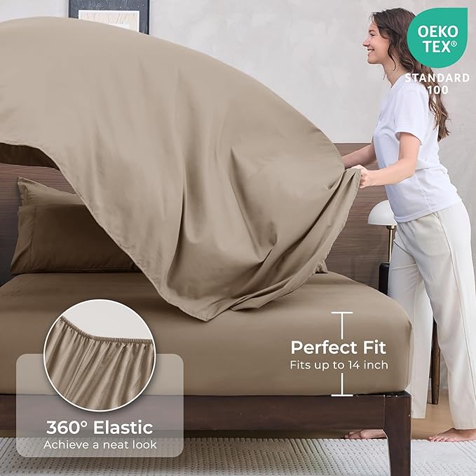 Linen Comforter Set - California King - 7 Piece
