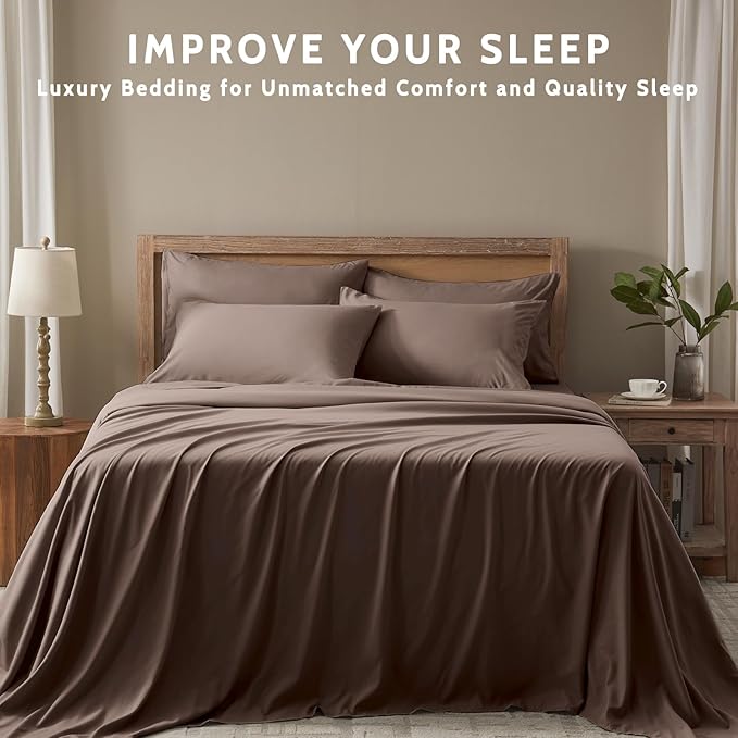 Microfiber Cooling Bed Sheet Set - Full - 6 Piece