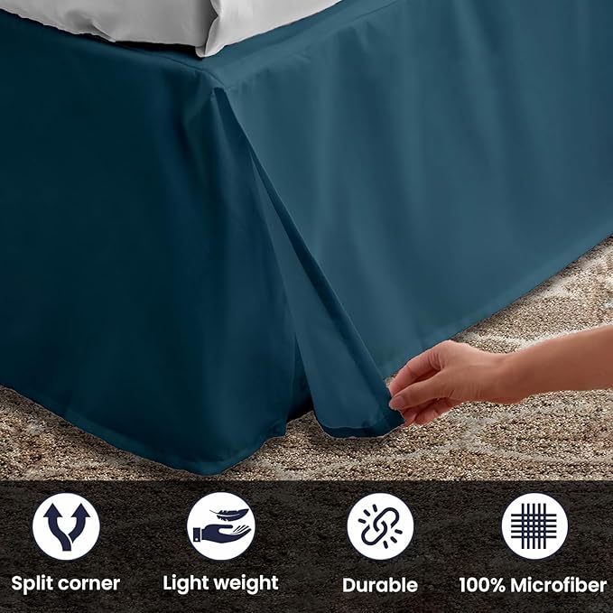 Microfiber Bed Skirt - King - 17 in Drop