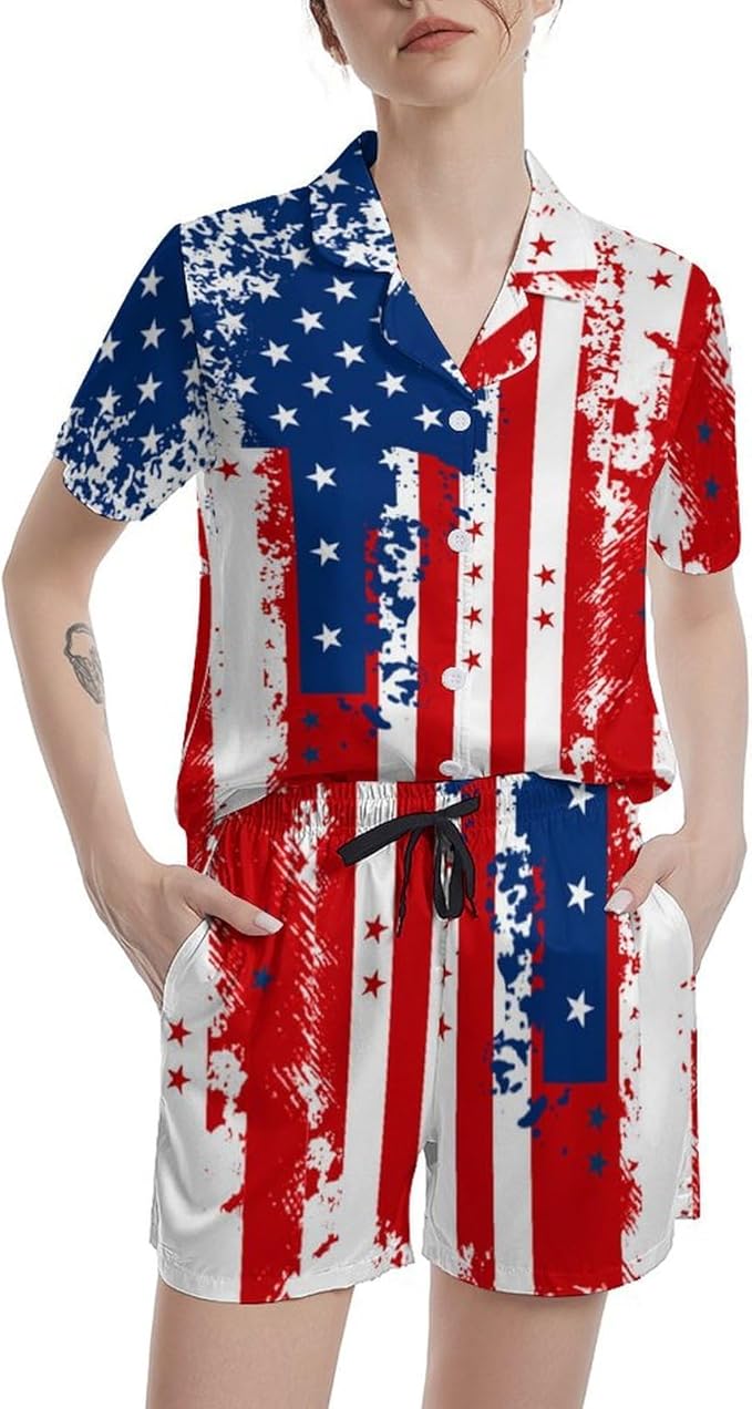 Women's Pajama Set - Short Sleeve - 2 Piece
