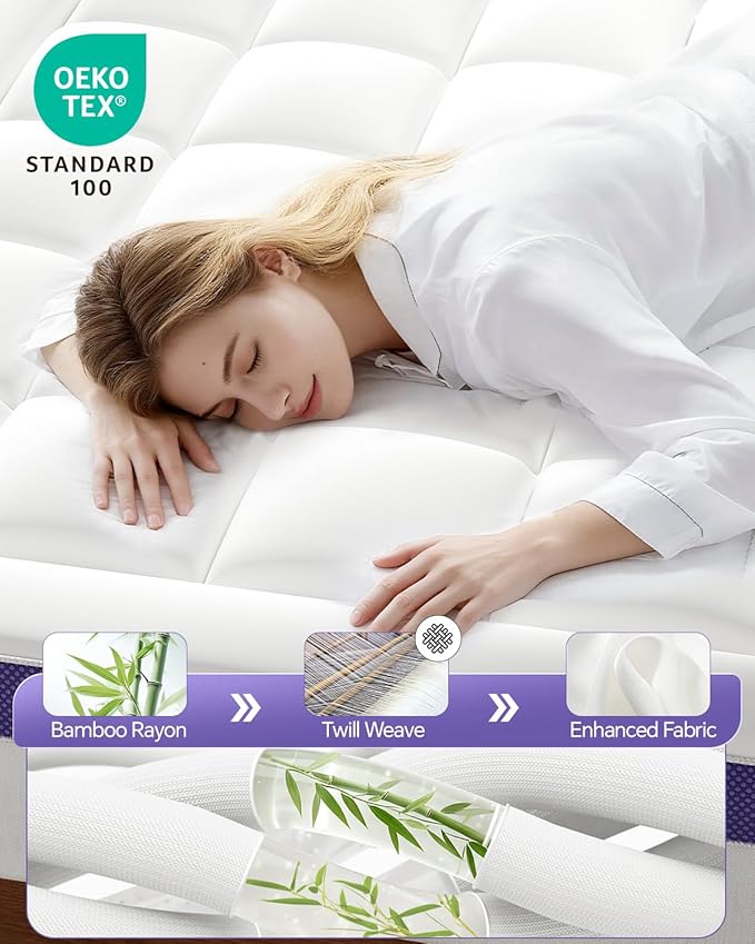 Memory Foam Cooling Mattress Topper - Full