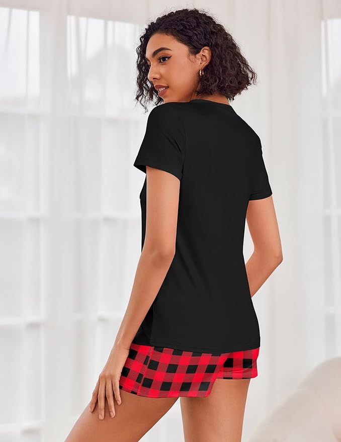 Women's Pajama Set - Short Sleeve - 2 Piece