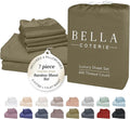 Bamboo Cooling Bed Sheet Set - Split King - 7 Piece