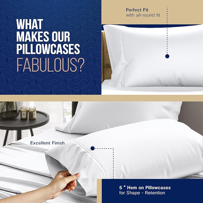 Linen Cooling Pillowcase Set - Queen - 2 Piece