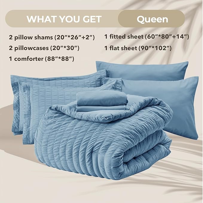 Comforter Set - Queen - 7 Piece
